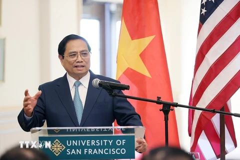Thủ tướng Phạm Minh Chính thăm Trường Đại học Tổng hợp San Francisco