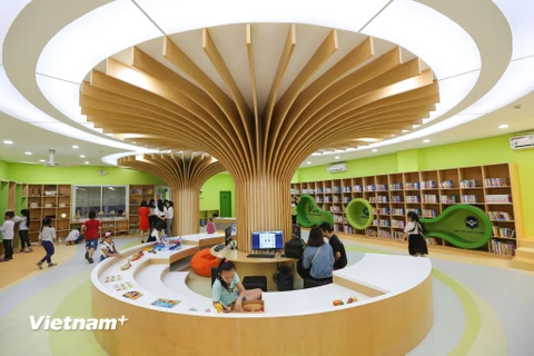 Sáng 16/11, thư viện văn hóa thiếu nhi Việt Nam đã được khai trương tại Thư viện Quốc gia (số 31, Tràng Thi, Hà Nội). (Ảnh: Minh Sơn/Vietnam+)