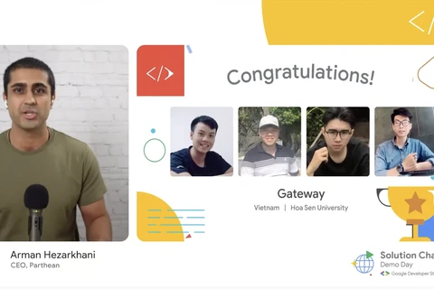 Nhóm Gateway xuất sắc vượt qua hơn 835 dự án và trở thành đại diện Việt Nam đầu tiên lọt top 3 thắng cuộc tại cuộc thi Solution Challenge toàn cầu.