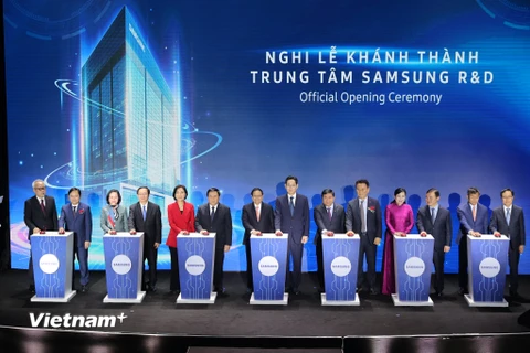 Trung tâm Nghiên cứu và Phát triển (R&D) Samsung chính thức được khánh thành. (Ảnh: Minh Sơn/Vietnam+)