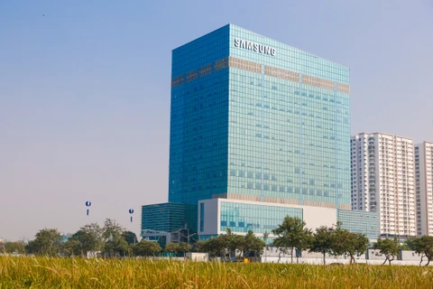 Trung tâm R&D lớn nhất Đông Nam Á của Samsung được khánh thành tại Hà Nội. (Ảnh: Minh Sơn/Vietnam+)