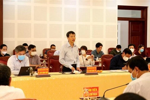 PGS.TS Phan Trọng Lân, Viện trưởng Viện Pasteur Thành phố Hồ Chí Minh cho biết sẽ hỗ trợ cho Gia Lai trong công tác lấy mẫu bệnh phẩm. (Ảnh: Quang Thái /TTXVN) 