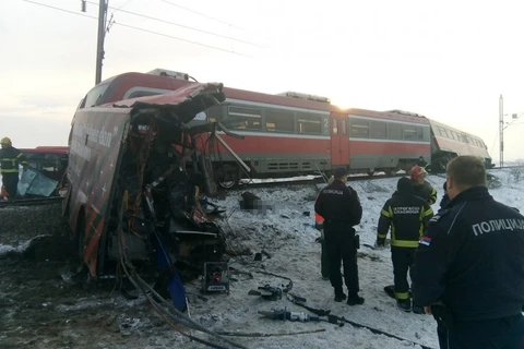 Hiện trường vụ tai nạn ở Serbia. (Nguồn: Telegraf)