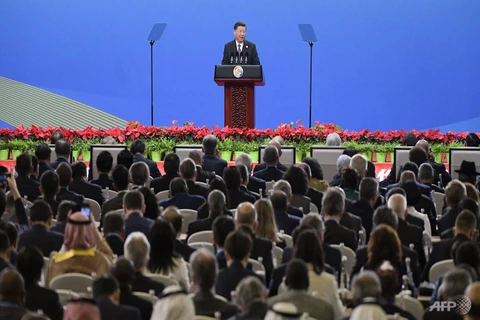 Chủ tịch Trung Quốc Tập Cận Bình phát biểu. (Nguồn: Channel News Asia)