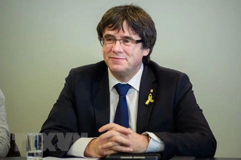 Cựu Thủ hiến vùng tự trị Catalonia Carles Puigdemont. (Nguồn: AFP/TTXVN)