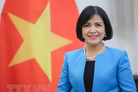 Đại sứ Lê Thị Tuyết Mai, Trưởng Phái đoàn Việt Nam bên cạnh Liên hợp quốc, Tổ chức Thương mại thế giới và các tổ chức quốc tế khác tại Geneva. (Ảnh: Tố Uyên /TTXVN)