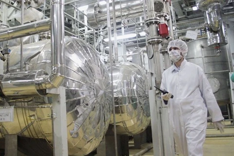 Bên trong một cơ sở làm giàu urani của Iran. (Ảnh: Getty)