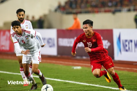Đội tuyển quốc gia có hai trận giao hữu với U22 Việt Nam vào cuối tháng 12 tới. (Ảnh: Hiển Nguyễn/Vietnam+) 