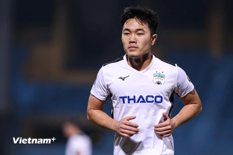 Hoàng Anh Gia Lai đang 'đá cho vui' ở V-League 2020. (Ảnh: Hiển Nguyễn/Vietnam+) 