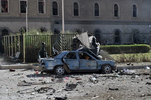 Hiện trường vụ đánh bom. (Nguồn: AFP/TTXVN)
