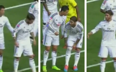 [Video] Ronaldo "to tiếng" với Sergio Ramos ngay giữa trận đấu