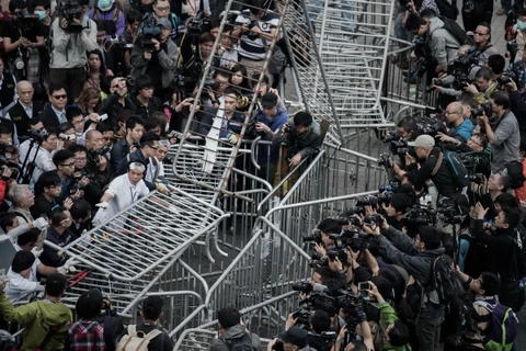 [Photo] Hong Kong: Căng thẳng tăng khi chính quyền giải tỏa lều trại