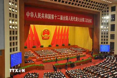 Trung Quốc: Bế mạc kỳ họp thứ ba Quốc hội khoá XII tại Bắc Kinh