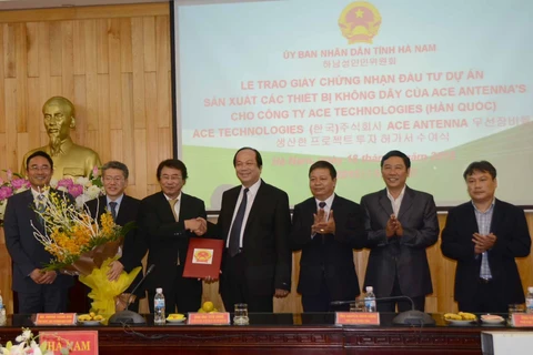 Tập đoàn công nghệ Ace Technologies đầu tư 60 triệu USD vào Hà Nam