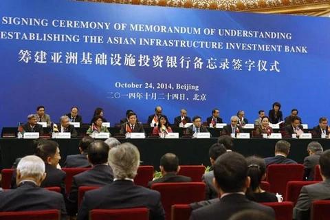 AIIB bắt đầu hoạt động từ cuối 2015, Trung Quốc góp vốn lớn nhất