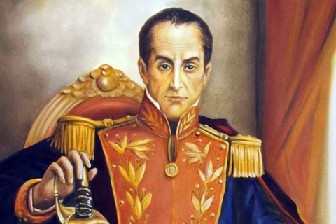 Bức tranh chân dung của “Nhà giải phóng châu Mỹ” Simon Bolivar. (Nguồn: andes.info.ec)