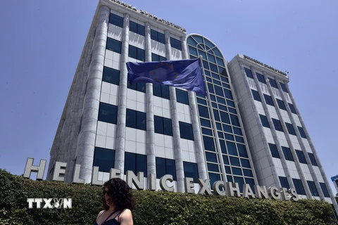 Trụ sở Ngân hàng Trung ương Hy Lạp tại Athens. (Ảnh: AFP/ TTXVN)