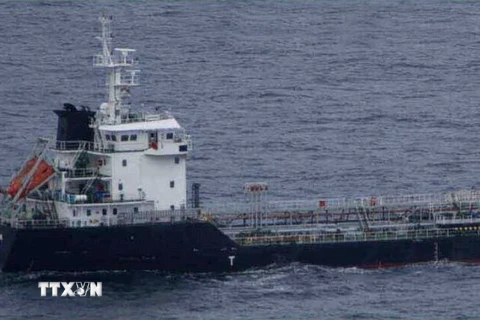 Hình ảnh tàu chở dầu MT Orkim Harmony do nhà chức trách Malaysia công bố trong cuộc họp báo ở Putrajaya ngày 18/6. (Nguồn: THX/TTXVN)