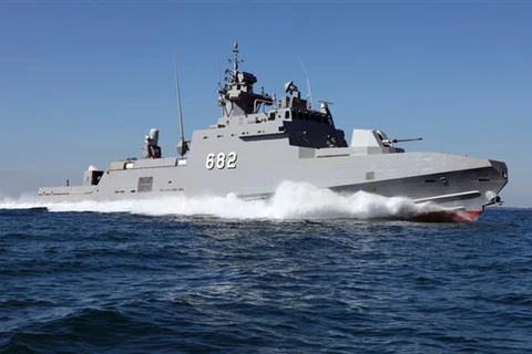 Một tàu trang bị tên lửa của Hải quân Ai Cập. (Ảnh: Reuters)