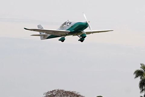 Máy bay điện có người lái đầu tiên của Nam Mỹ Sora-e. (Ảnh: AFP)