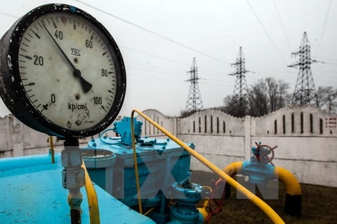 Hệ thống đường ống dẫn khí đốt gần Kiev, Ukraine. (Nguồn: AFP/TTXVN)
