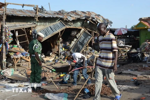 Hiện trường một vụ đánh bom của Boko Haram. (Ảnh: AFP/TTXVN)