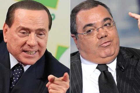 Cựu thủ tướng Berlusconi và nhà báo Lavitola cùng bị kết án 3 năm tù vì tội hối lộ. (Nguồn: ANSA)
