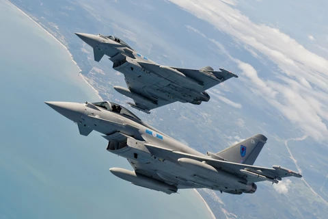 Máy bay tiêm kích đa năng Eurofighter Typhoon. (Ảnh: google.co.uk) 
