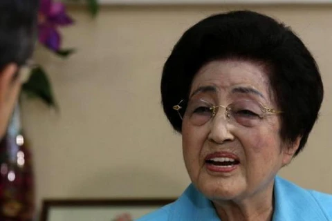 Bà Lee Hee-ho, phu nhân cố Tổng thống Kim Dae-jung. (Ảnh: yonhap)