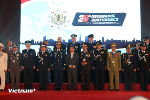  Các đại biểu tại Hội nghị ASEANAPOL. (Ảnh: Đỗ Quyên/Vietnam+)