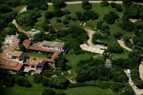 Villa Certosa của cựu Thủ tướng Italy Silvio Berlusconi. (Ảnh: Photo News)