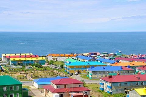 Đảo Etorofu, tiếng Nga là Iturup. (Nguồn: Asashi.com)