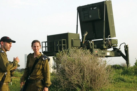 Hệ thống chống tên lửa "Vòm Sắt" của Israel. (Nguồn: THE JERUSALEM POST) 