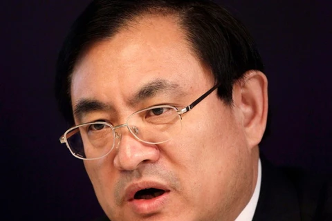 Ông Vương Thiên Phổ, Tổng Giám đốc Tập đoàn Hóa Dầu Trung Quốc (SINOPEC). (Ảnh: EPA)