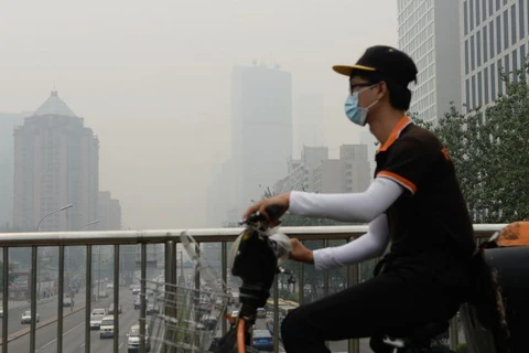 Bầu không khí ô nhiễm tại thủ đô Bắc Kinh, Trung Quốc. (Ảnh: Getty)