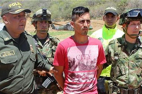 Jhonatan Sumalave, biệt danh Visaje, thủ lĩnh ELN tại bang Norte de Santander. (Nguồn: Quân đội Colombia)