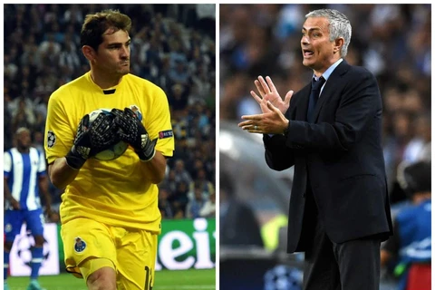 Cả Mou và Casillas đều xác nhận đã bắt tay nhau. (Ảnh: AFP)