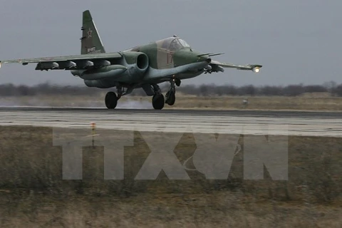 Máy bay chiến đấu của Nga đã không kích ở Syria (Nguồn: AFP/TTXVN)