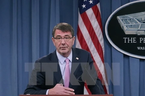 Bộ trưởng Quốc phòng Mỹ Ashton Carter. (Ảnh: AFP/TTXVN)