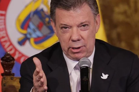 Tổng thống Colombia Juan Manuel Santos. (Nguồn: AP)