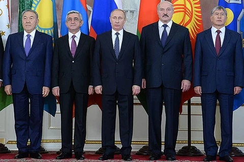 Lãnh đạo các nước Liên minh kinh tế Á-Âu. (Nguồn: www.armenianow.com)