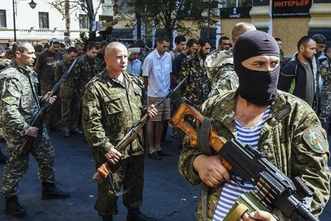 Lực lượng ly khai Ukraine, (Ảnh: AFP)