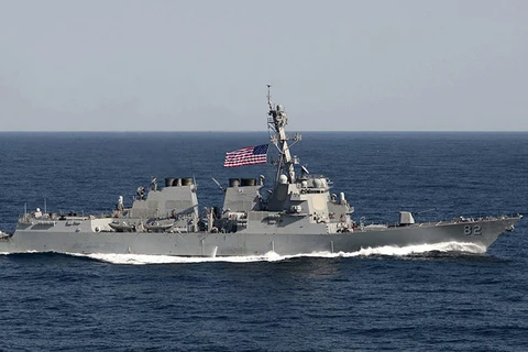 Tàu khu trục được trang bị tên lửa dẫn đường USS Lassen của Hải quân Mỹ. (Ảnh: Reuters)