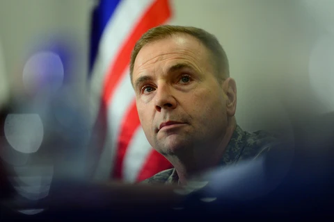 Tư lệnh Lục quân Mỹ tại châu Âu, Trung tướng Ben Hodges. (Ảnh: AFP)