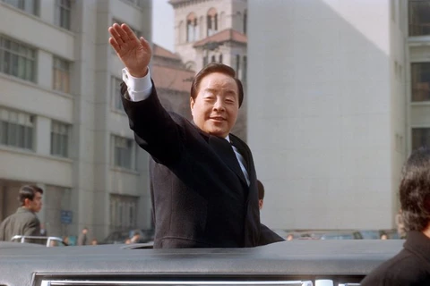 Cố Tổng thống Kim Young-sam năm 1993. ((Ảnh tư liệu. Nguồn: EPA)