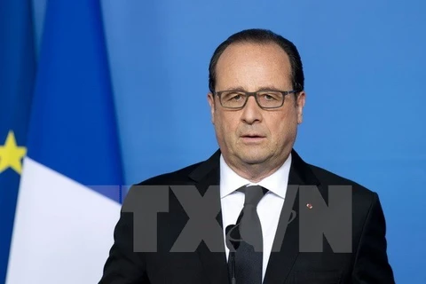 Tổng thống Pháp Francois Hollande. (Ảnh: AFP/TTXVN)