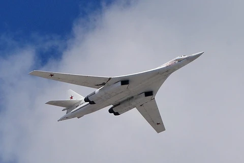 Máy bay ném bom chiến lược Tupolev Tu-160 của Nga. (Nguồn: sputniknews)