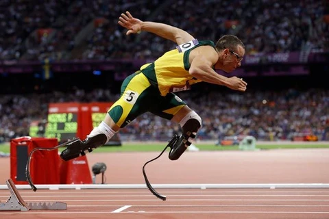 Pistorius đã phá kỷ lục thế giới cự ly chạy 400m tại Paralympic London 2012. (Nguồn: AP)