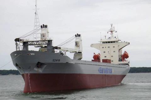Tàu chở dầu Szafir thuộc Công ty Euroafrica của Ba Lan. (Ảnh: EPA)
