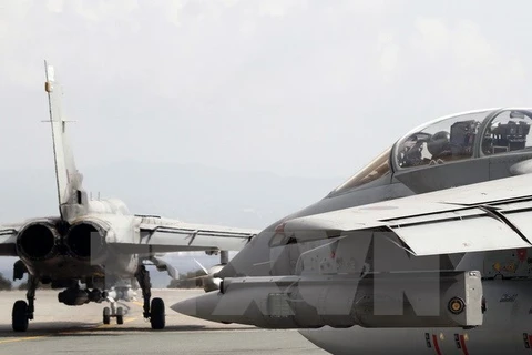 Máy bay chiến đấu Tornado GR4 của Không quân Hoàng gia Anh. (Nguồn: AFP/TTXVN)